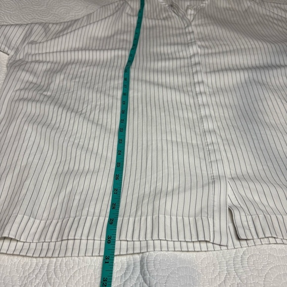 Babaton Classic White Blouse with Black Pinstripes - Picture 6 of 6